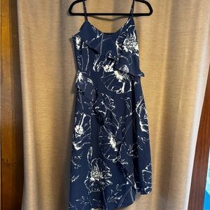 Banana Republic Navy and White Dress